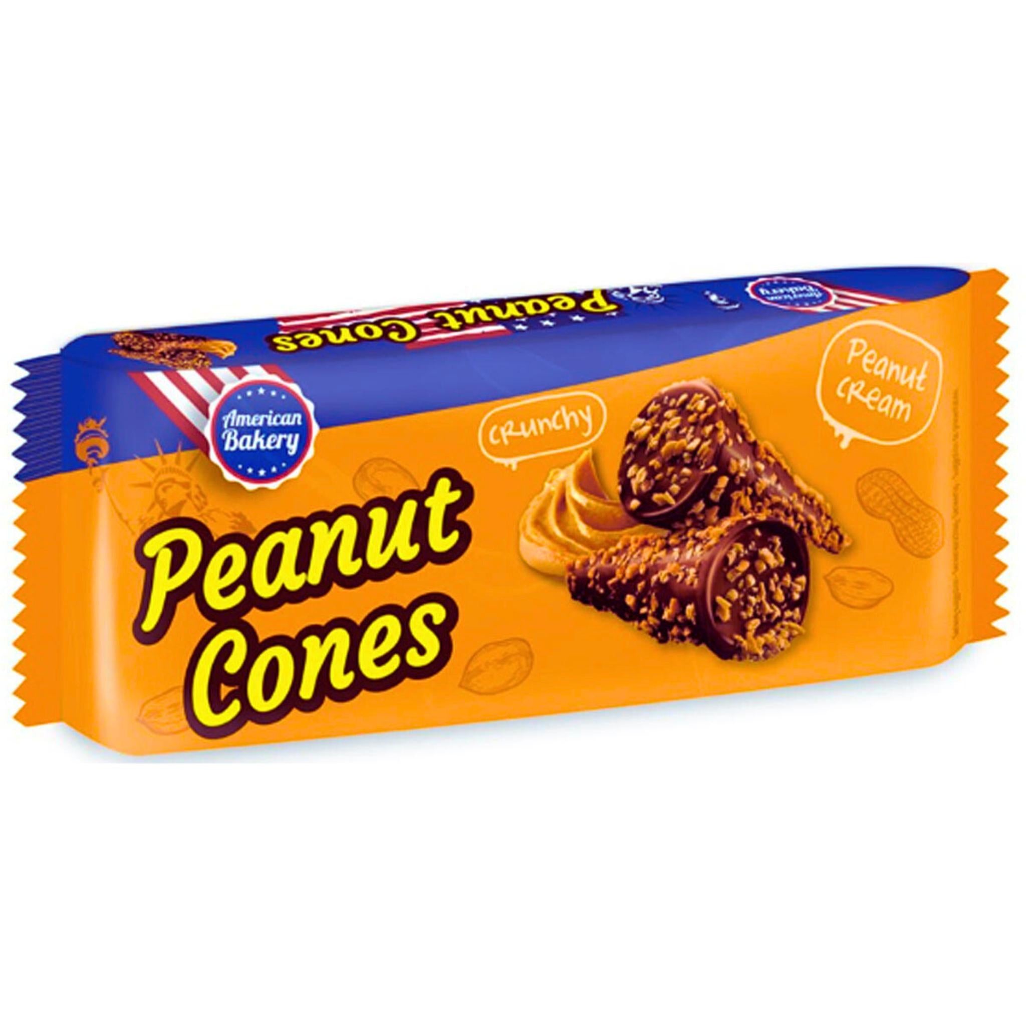 American Bakery Peanut Cones - 112g (THT: 22-11-2025)