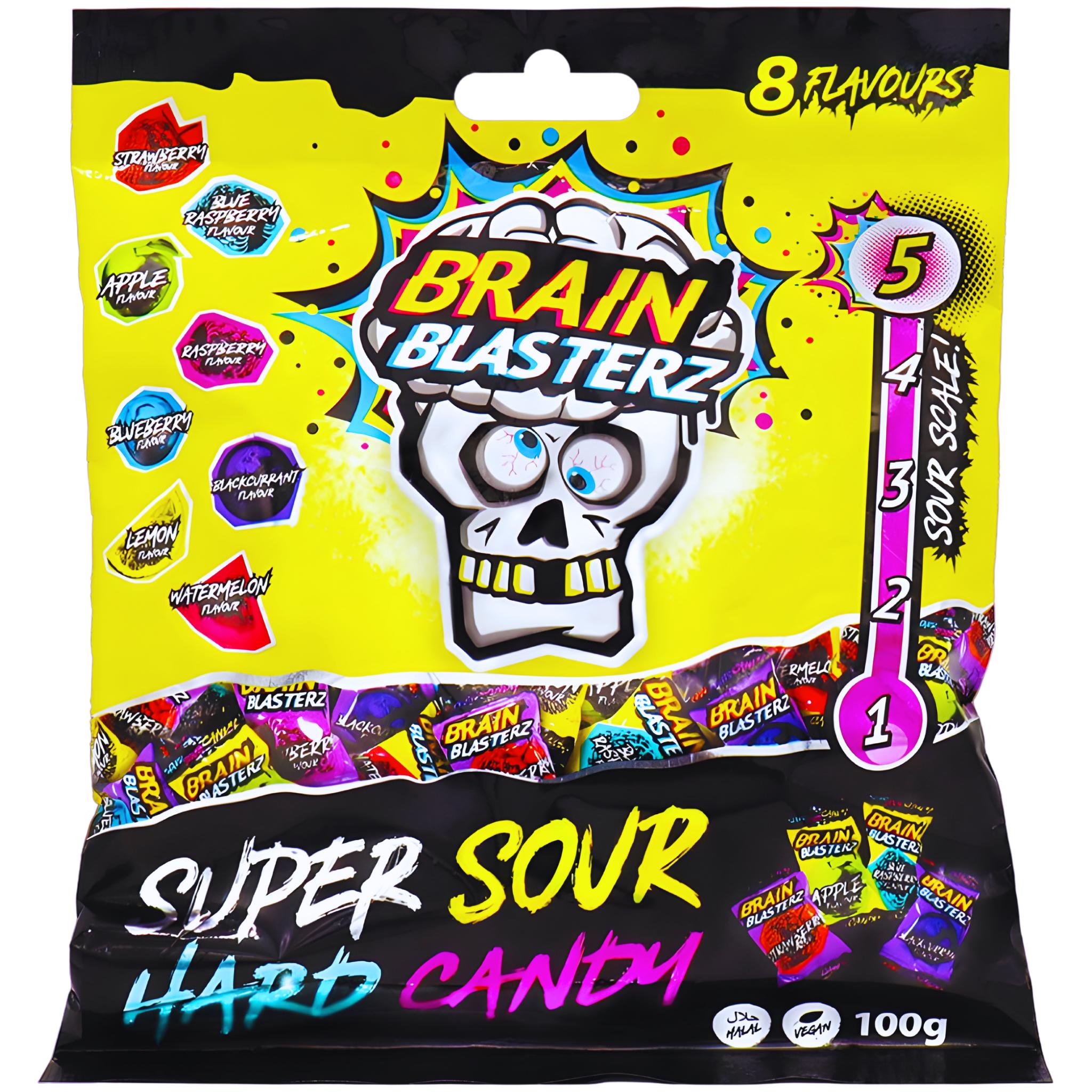 Brain Blasterz Super Sour Hard Candy - 100g