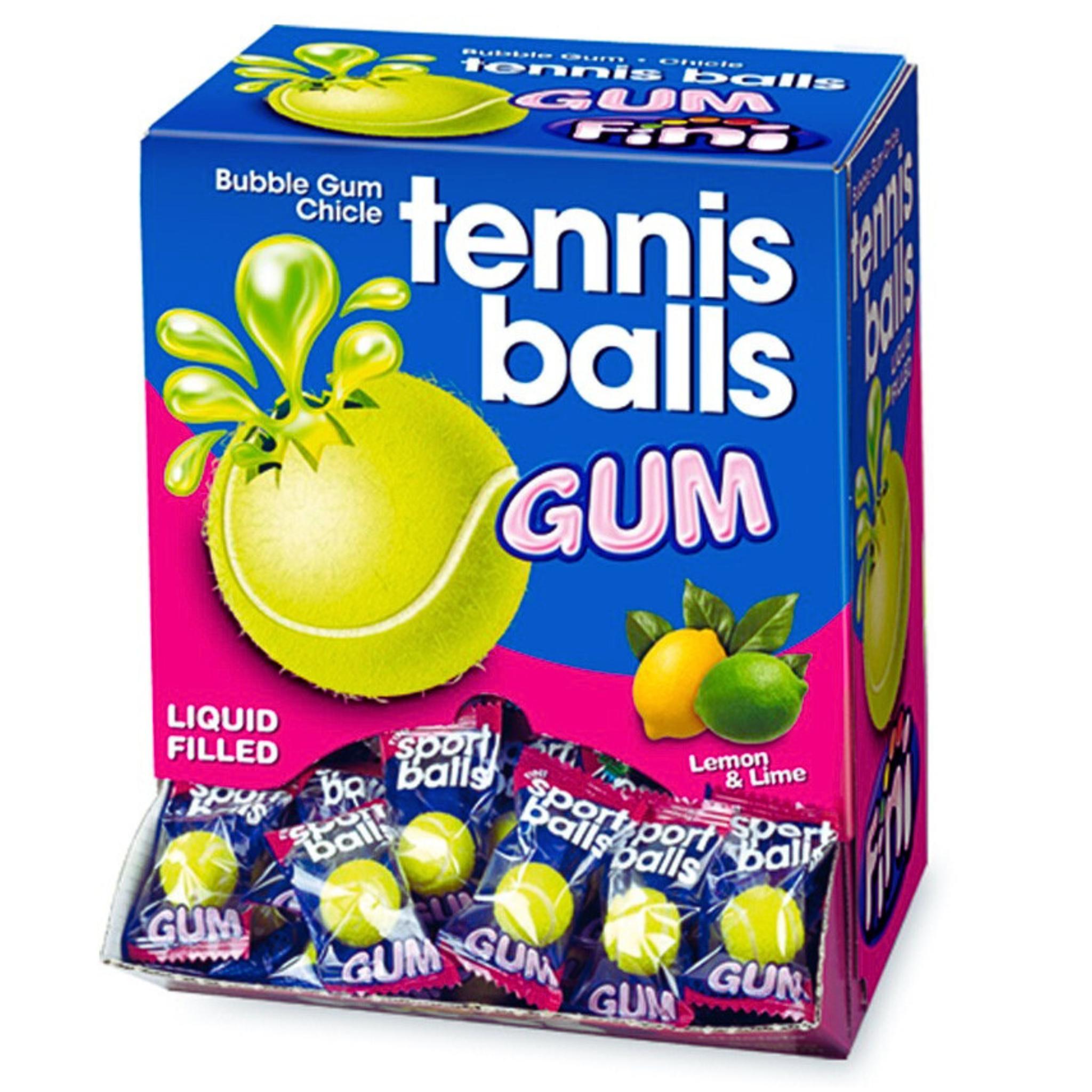Fini Tennis Balls Bubble Gum - 200 x 5g