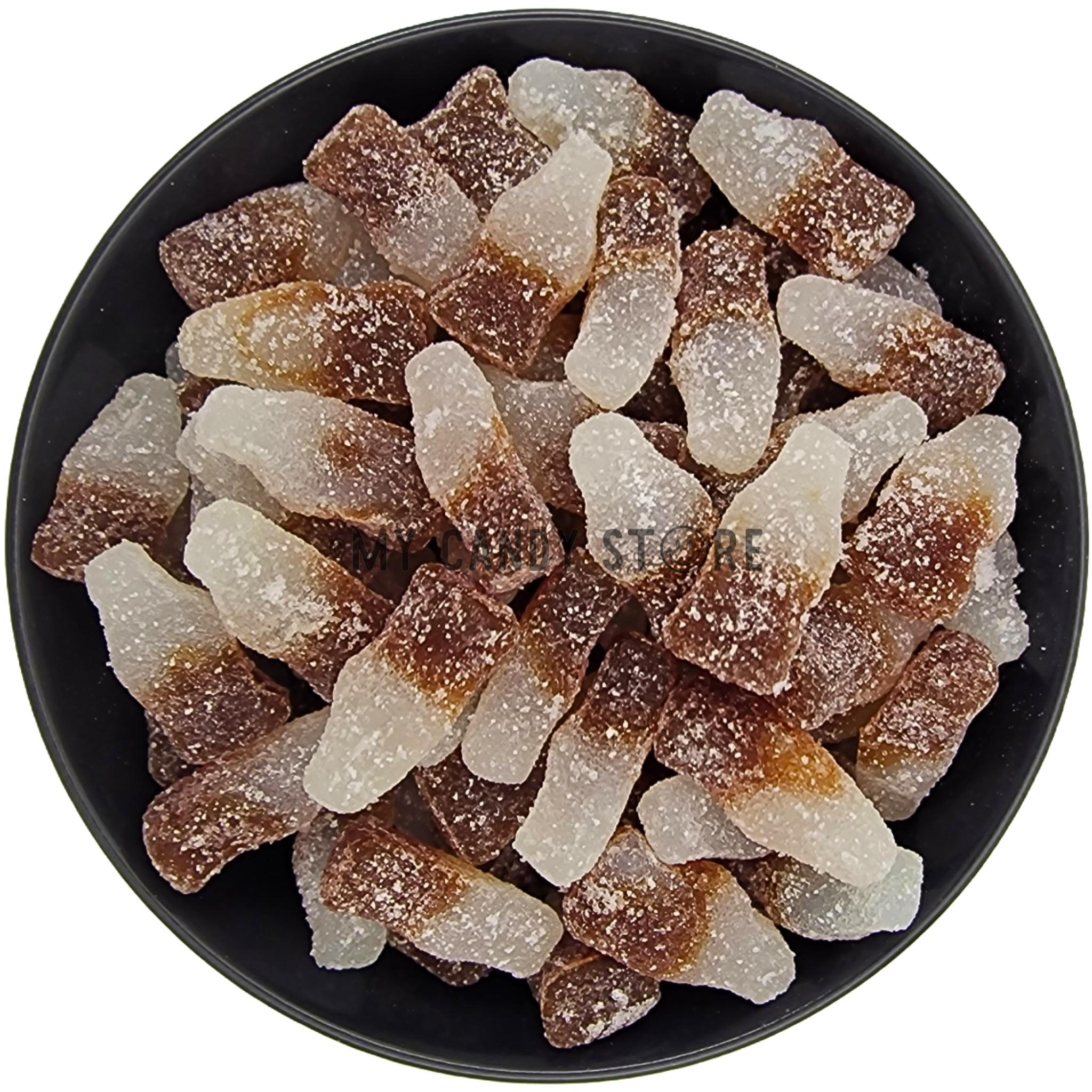 Kohlensäurehaltige Cola-Flaschen