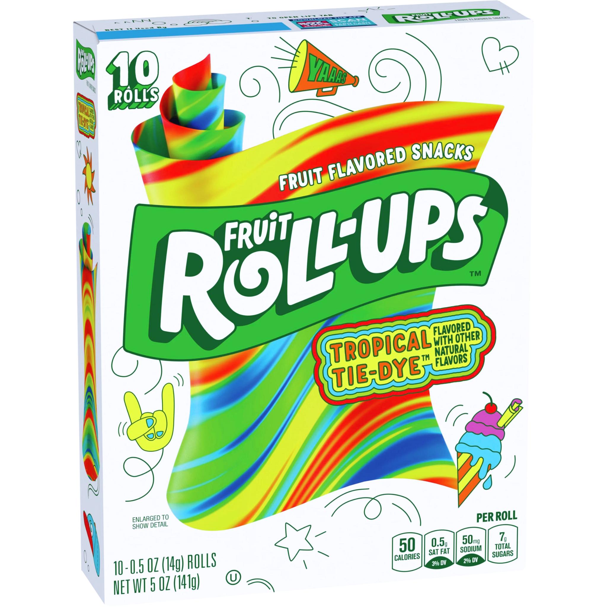 Fruit Roll-Ups Tropical Tie-Dye - 141g
