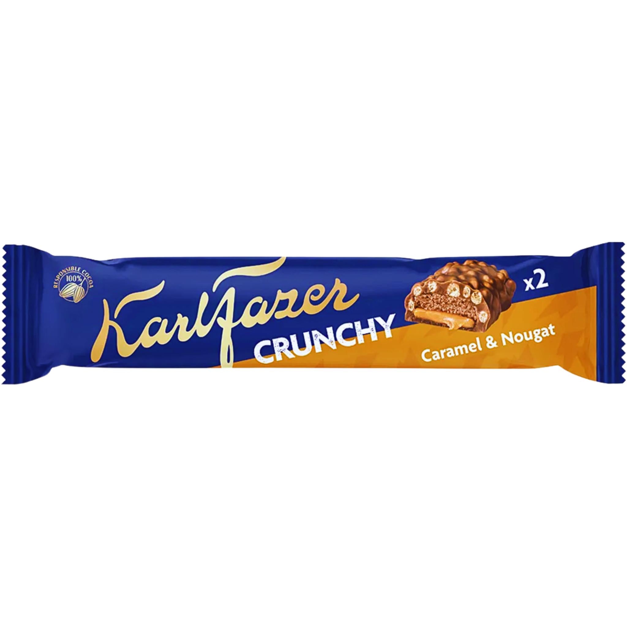 Karl Fazer Crunchy Caramel & Nougat - 55g