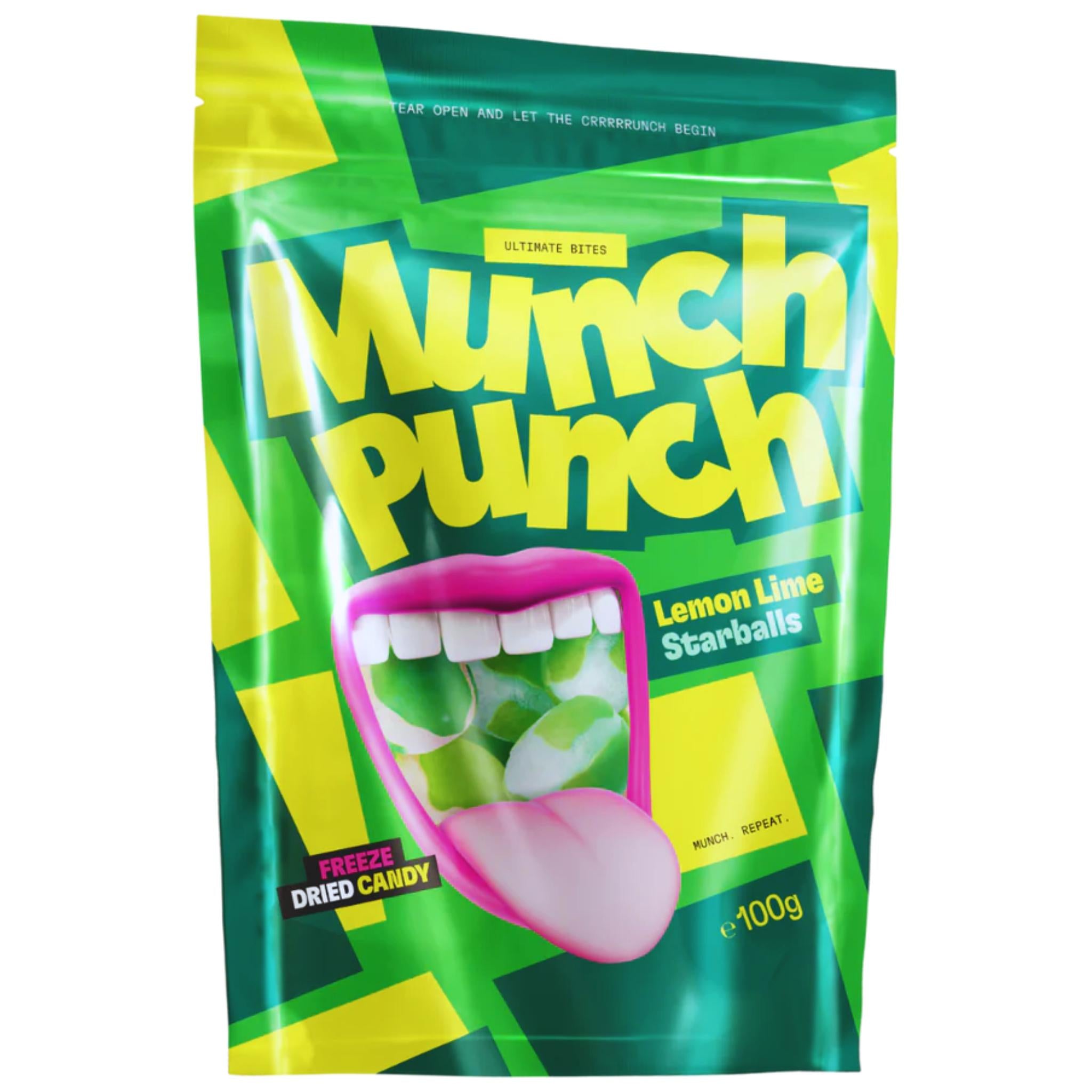 Munch Punch Lemon Lime Starballs - 100g
