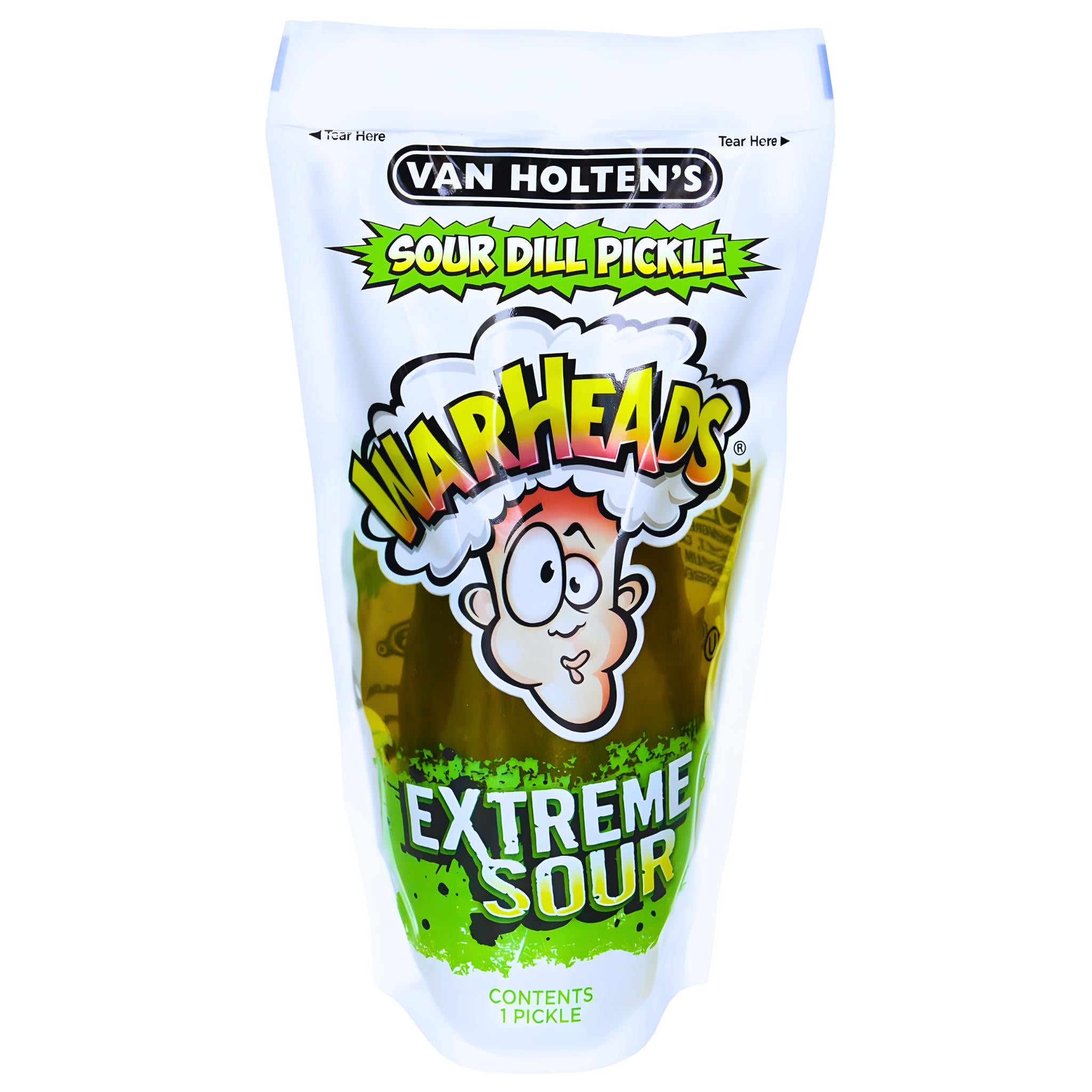 Van Holten's Jumbo Warheads Extreme Sour Dill Pickle