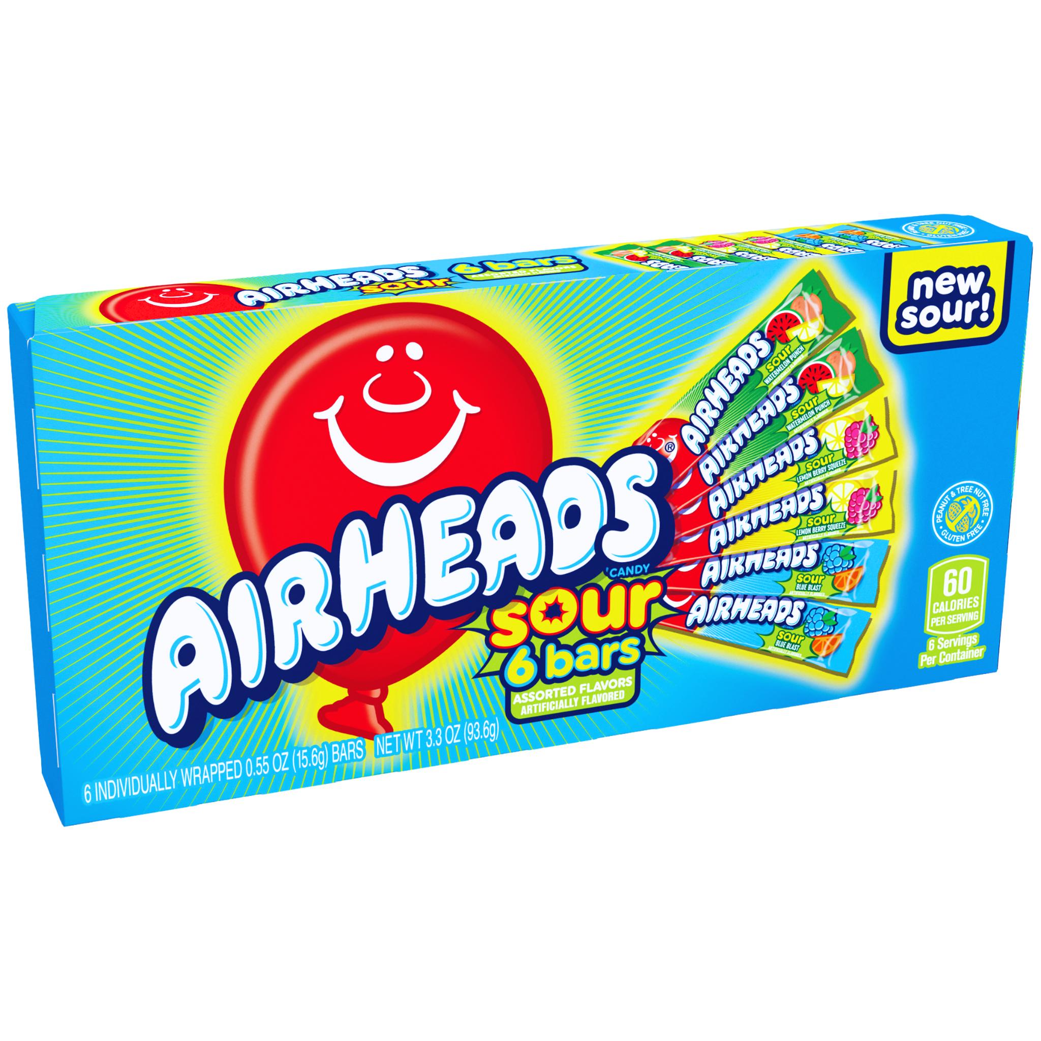 Airheads Sour 6 Bars - 93,6g