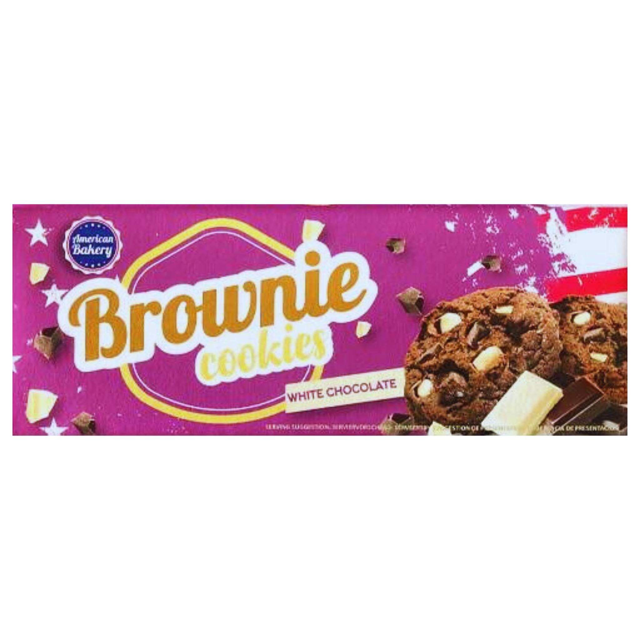American Bakery Brownie Cookies White Chocolate - 106g
