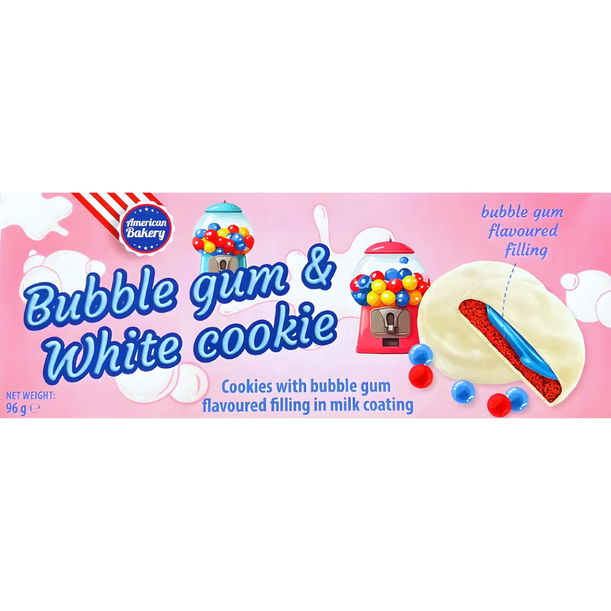 American Bakery Bubble Gum & White Cookie - 96g