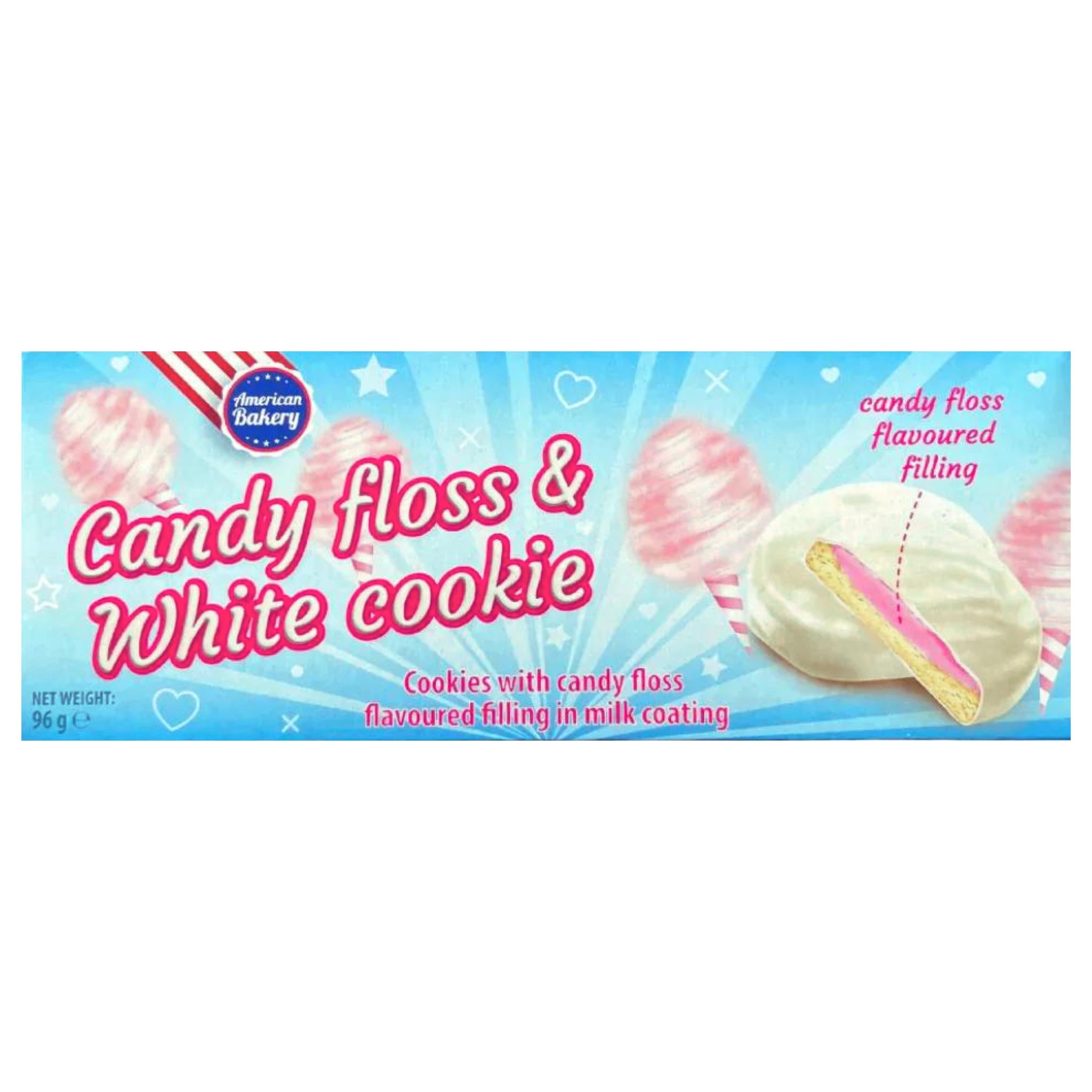 American Bakery Candy Floss &amp; White Cookie - 96g