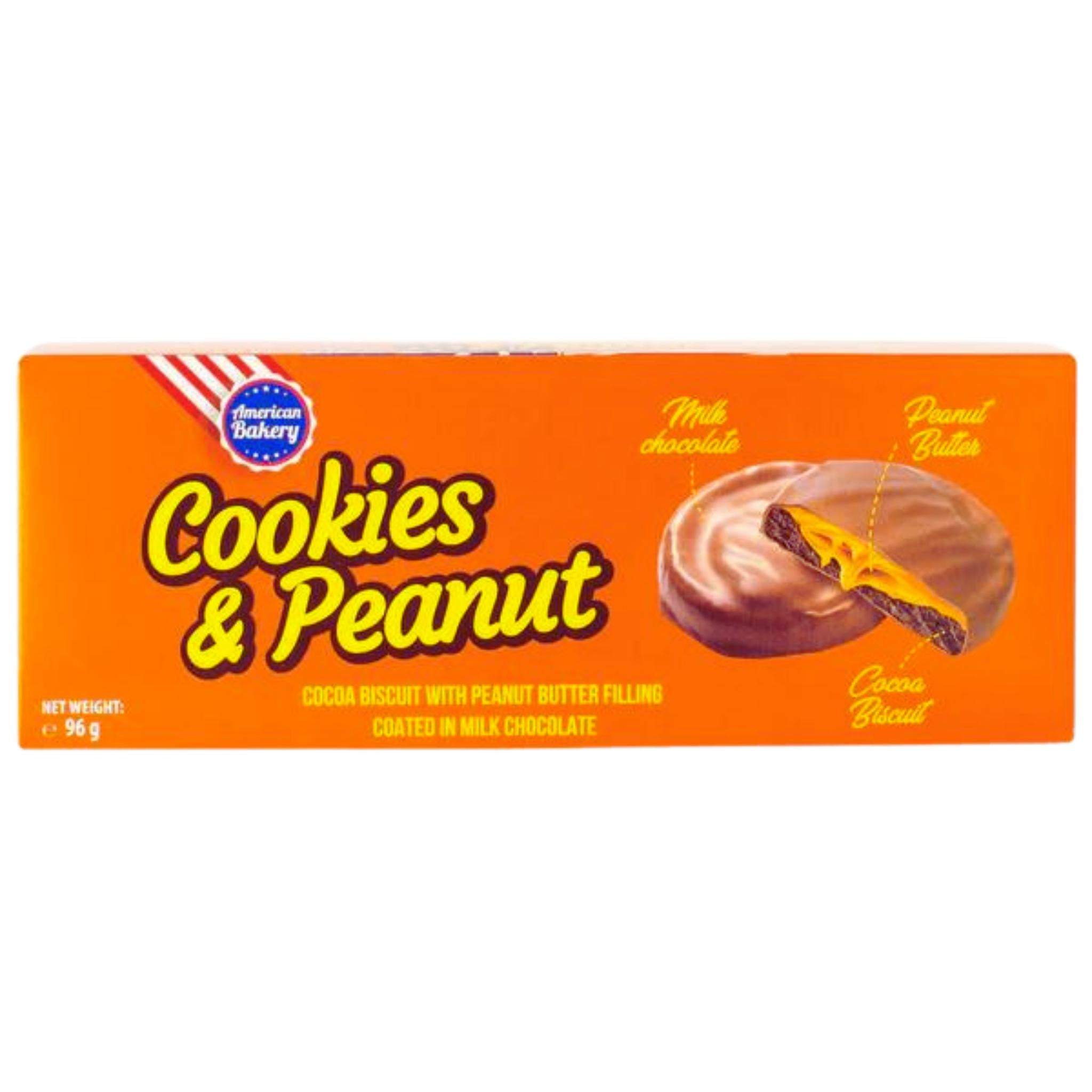 American Bakery Cookies &amp; Peanut - 96g