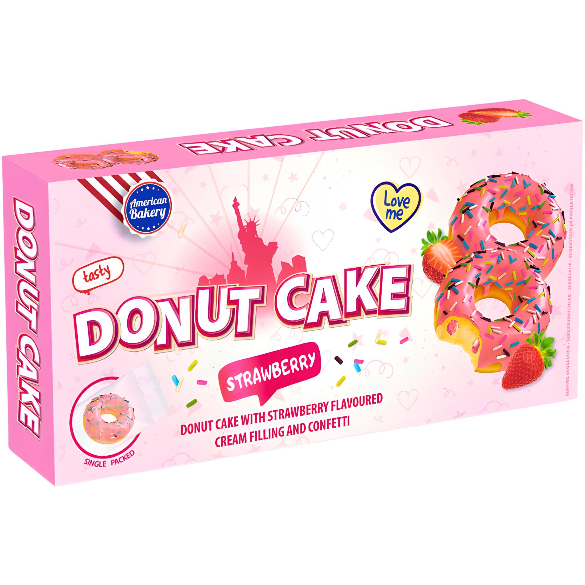 American Bakery Donut Cake Strawberry - 135g