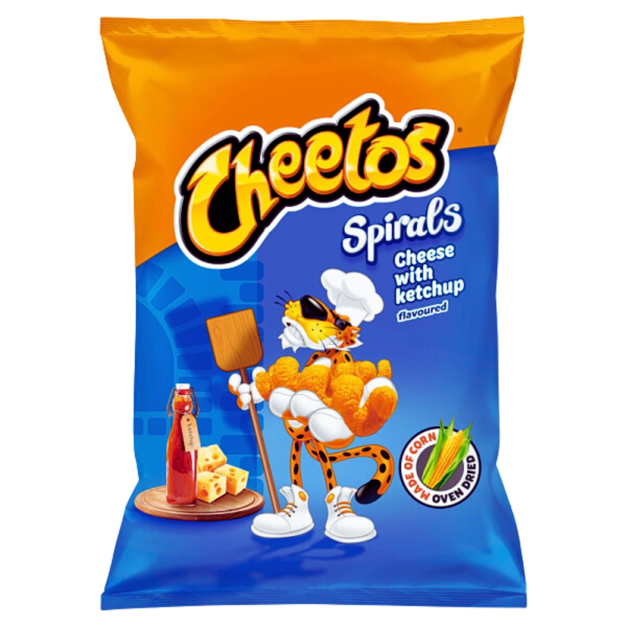 Cheetos Spirals (Cheese With Ketchup) - 80g (POOLS)