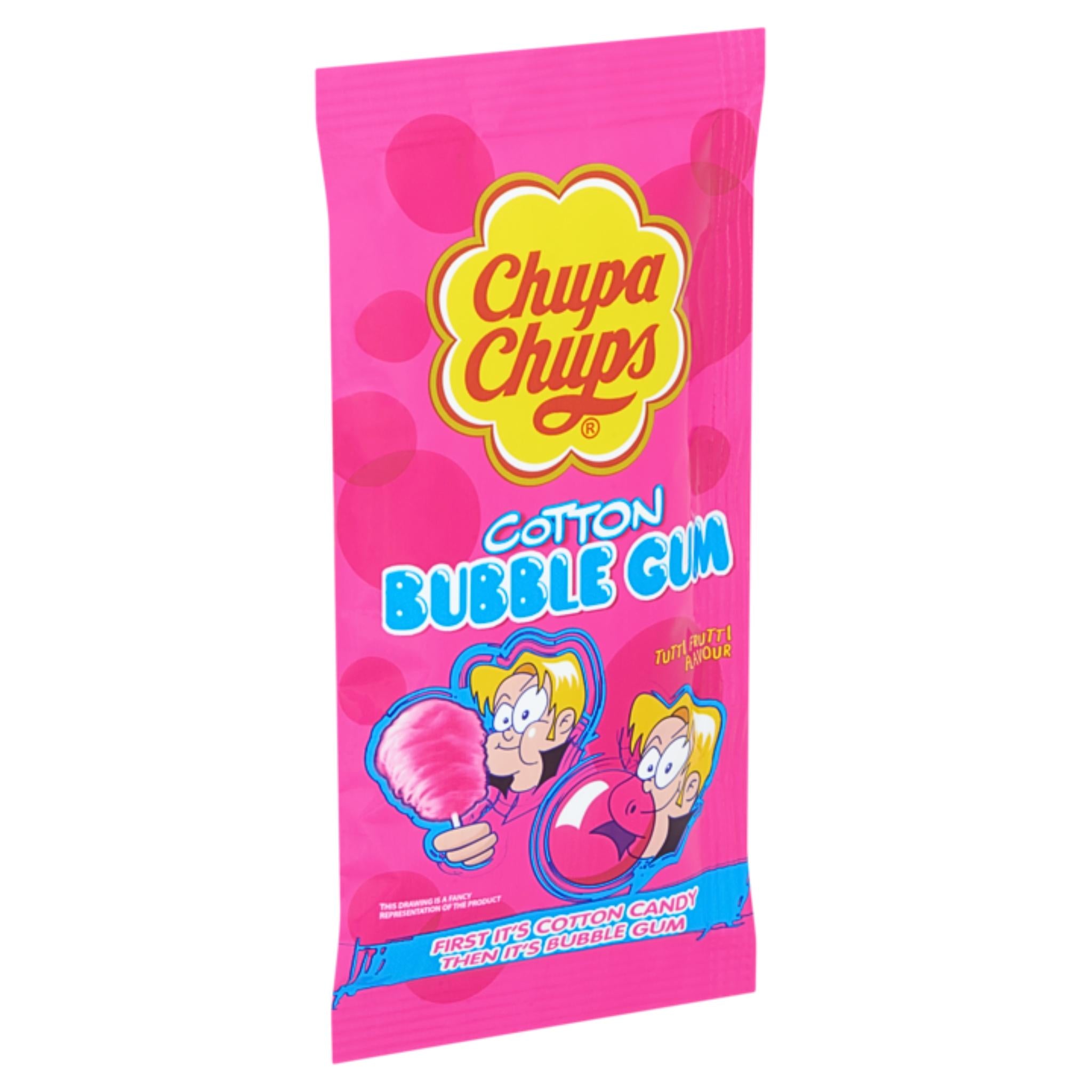 Chupa Chups Cotton Bubble Gum Tutti Frutti - 11g