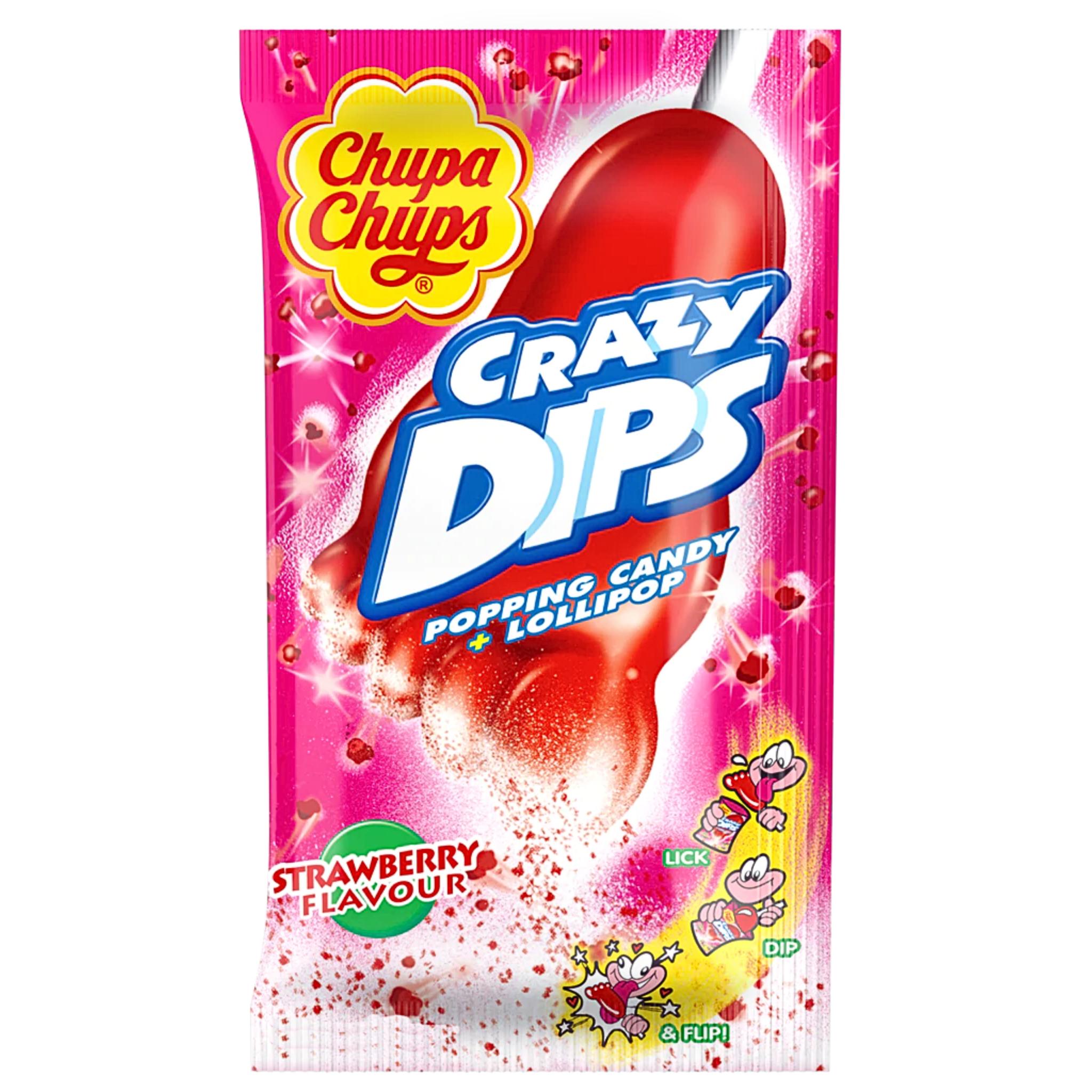 Chupa Chups Crazy Dips Strawberry - 14g