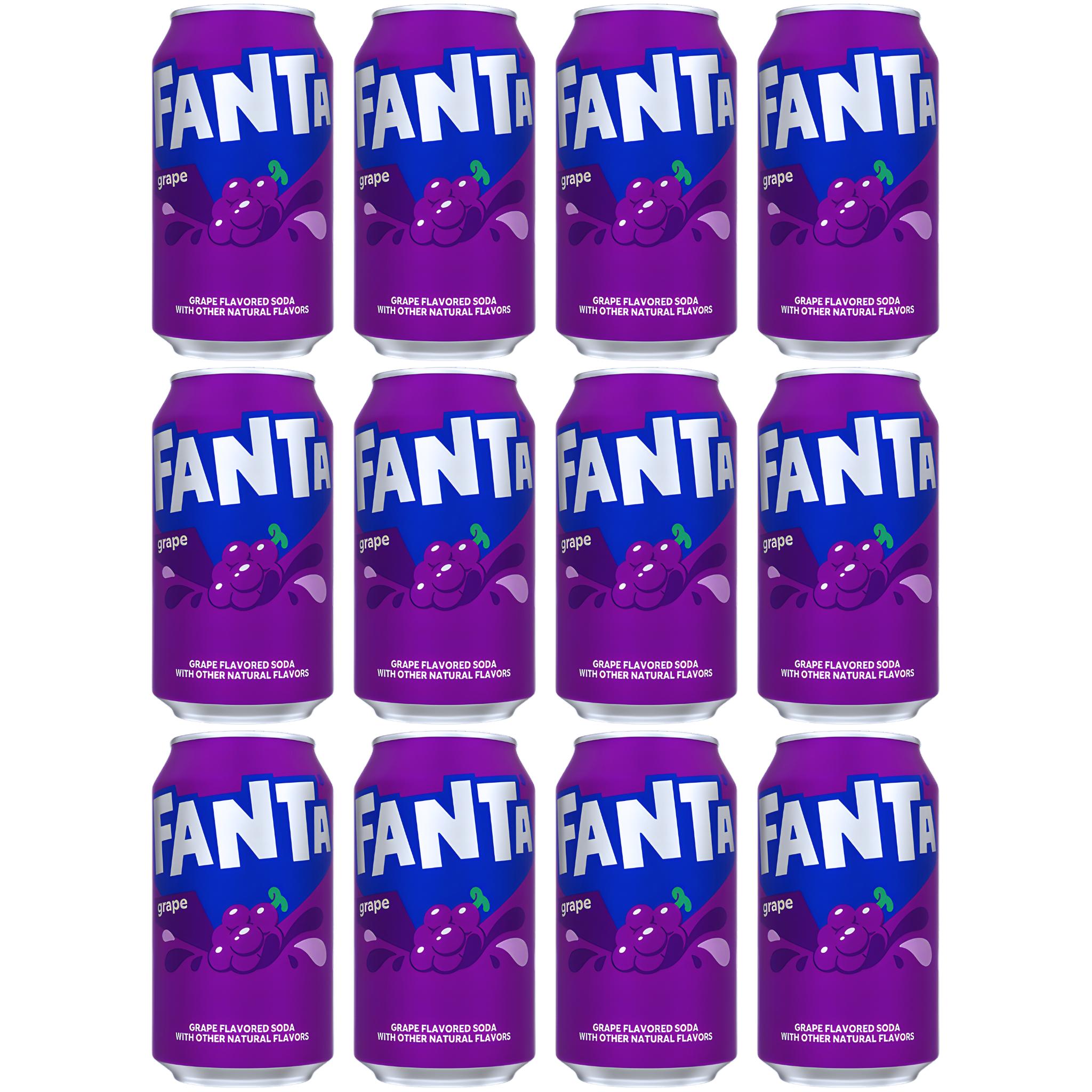 Fanta Grape Bundle - 12 x 355ml (USA) (INCL. STATIEGELD)