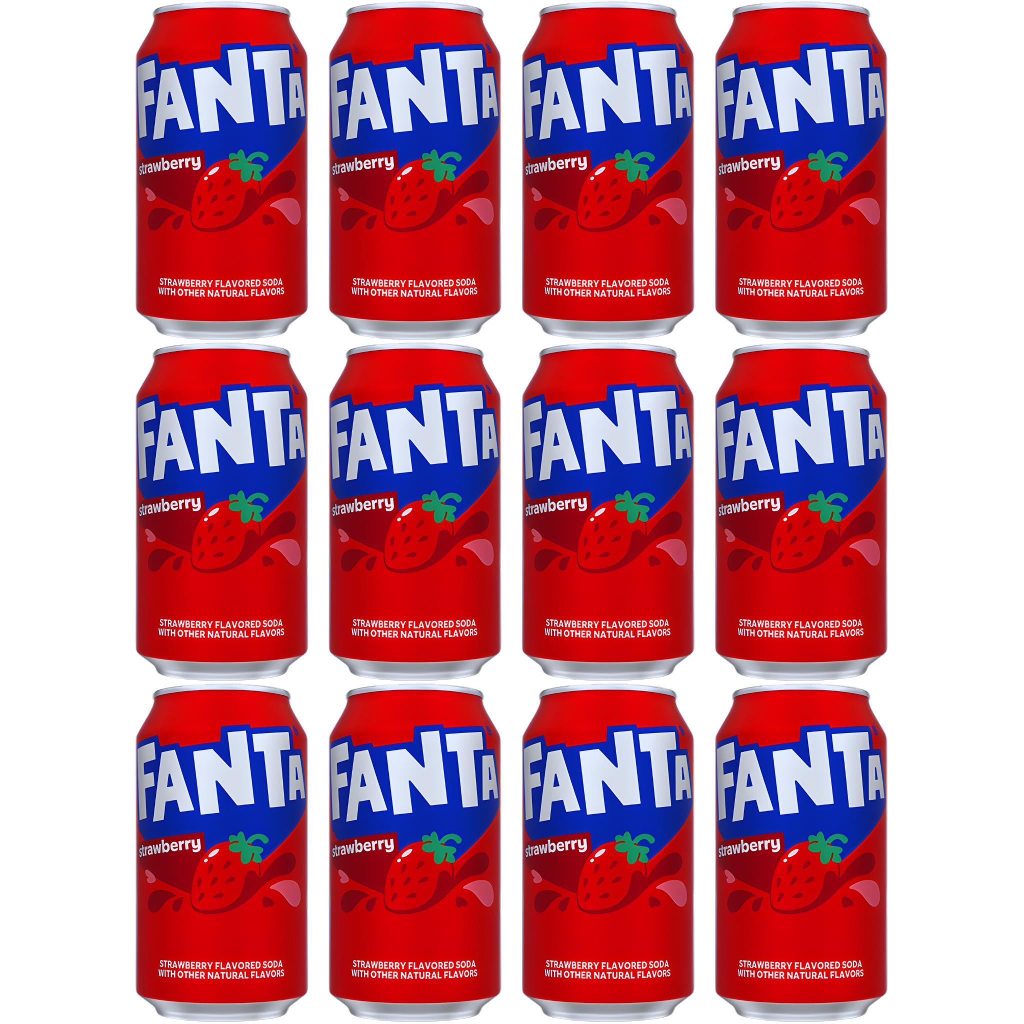 Fanta Strawberry Bundle - 12 x 355ml (USA) (INCL. STATIEGELD)