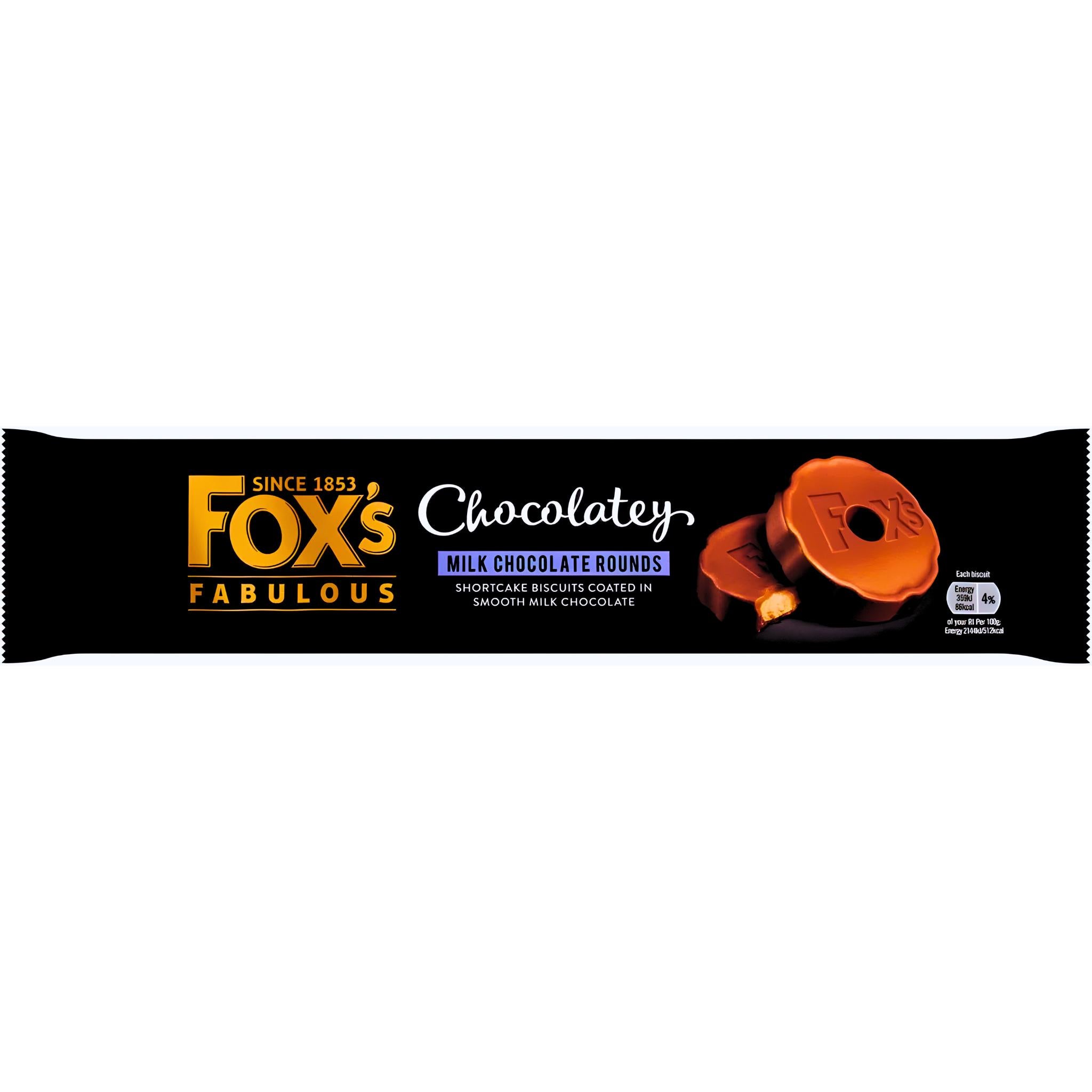 Fox's Chocolatey Milk Chocolate Rounds - 130g