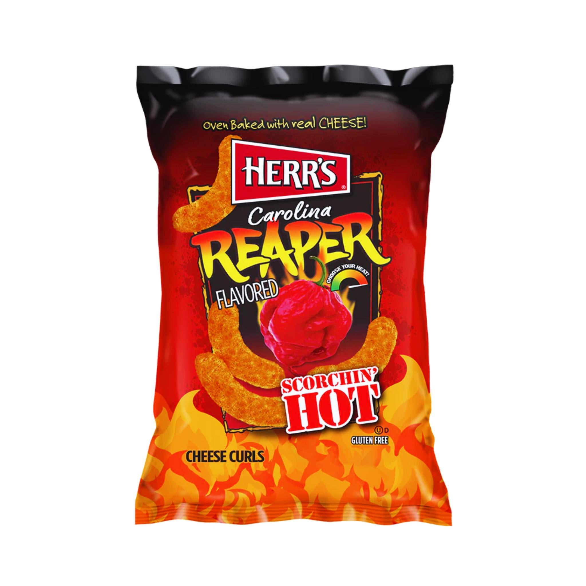 Herr's Carolina Reaper Cheese Curls - 28g (USA)