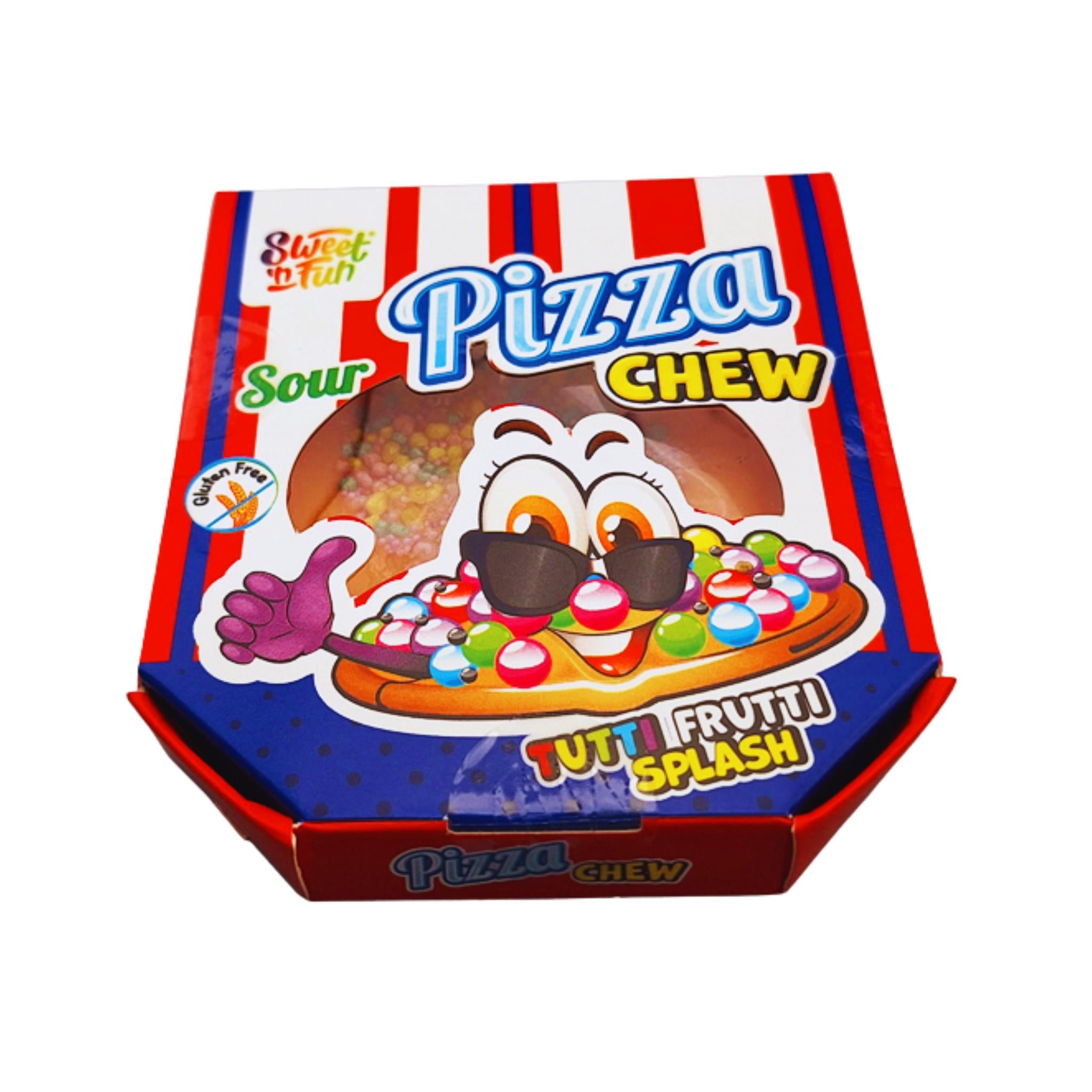 Sweet'n Fun Pizza Chew Tutti Frutti Splash - 25g