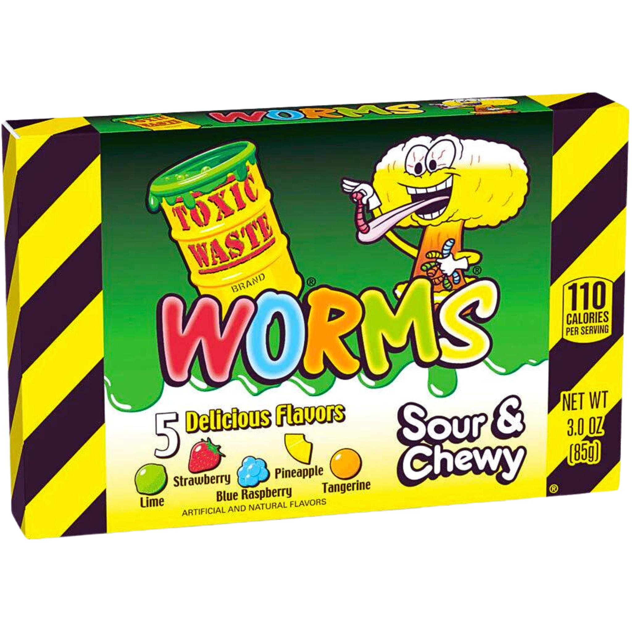 Toxic Waste Sour Worms - 85g