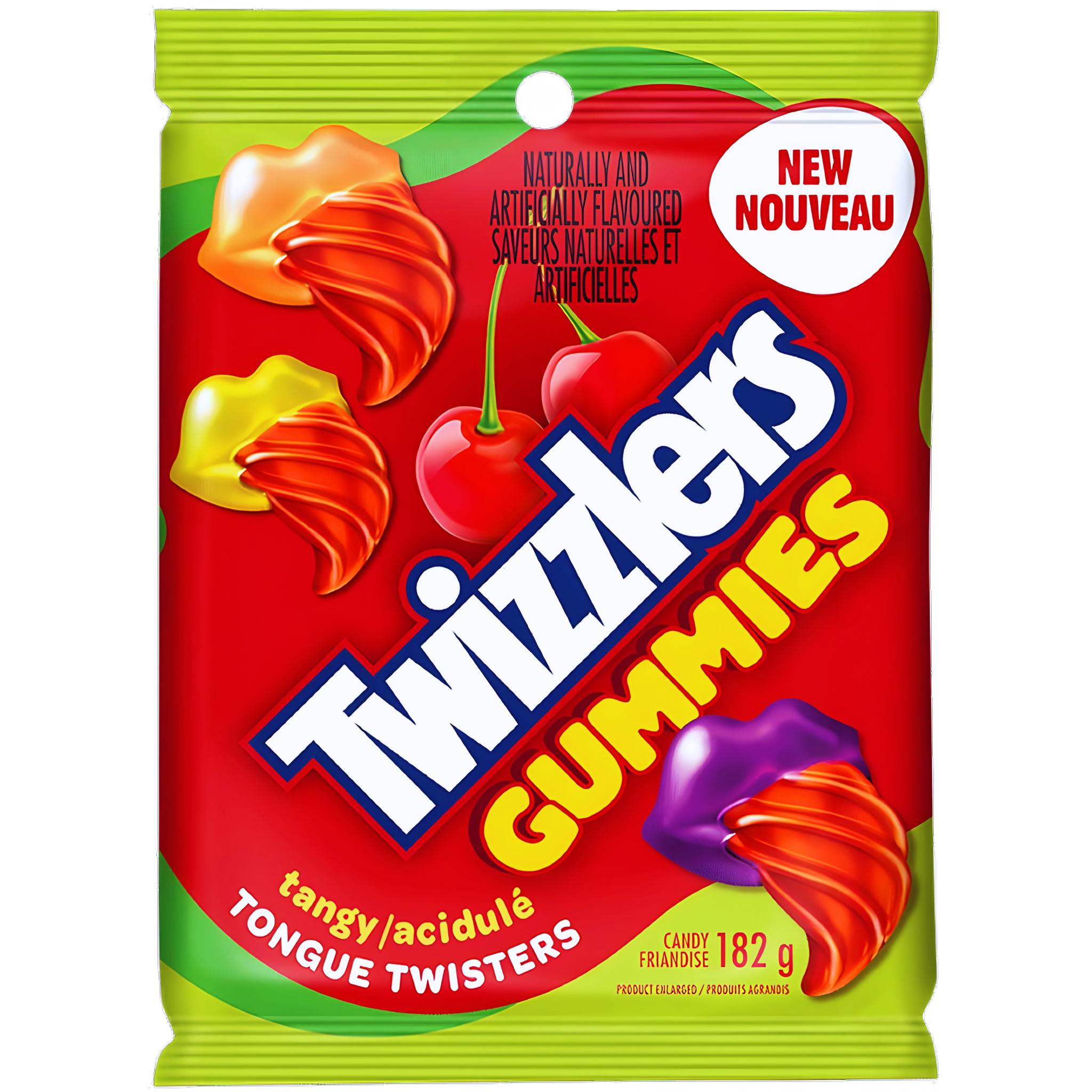 Twizzlers Tongue Twisters Tangy Gummies - 182g