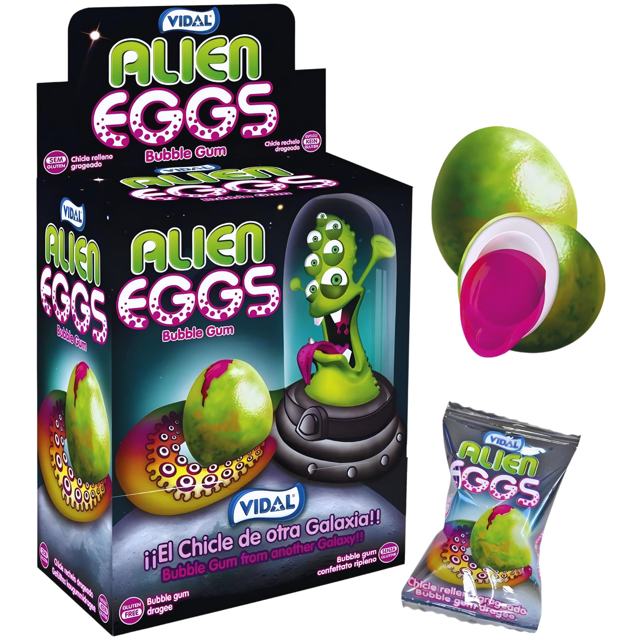 Vidal Alien Eggs Bubble Gum - 5g