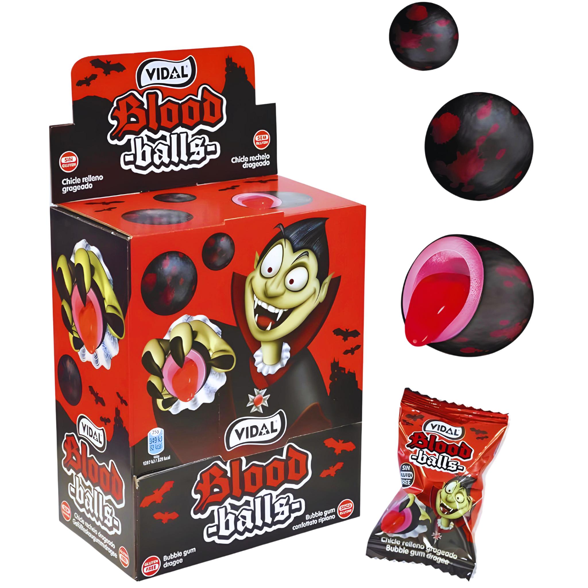 Vidal Blood Balls Bubble Gum - 5g