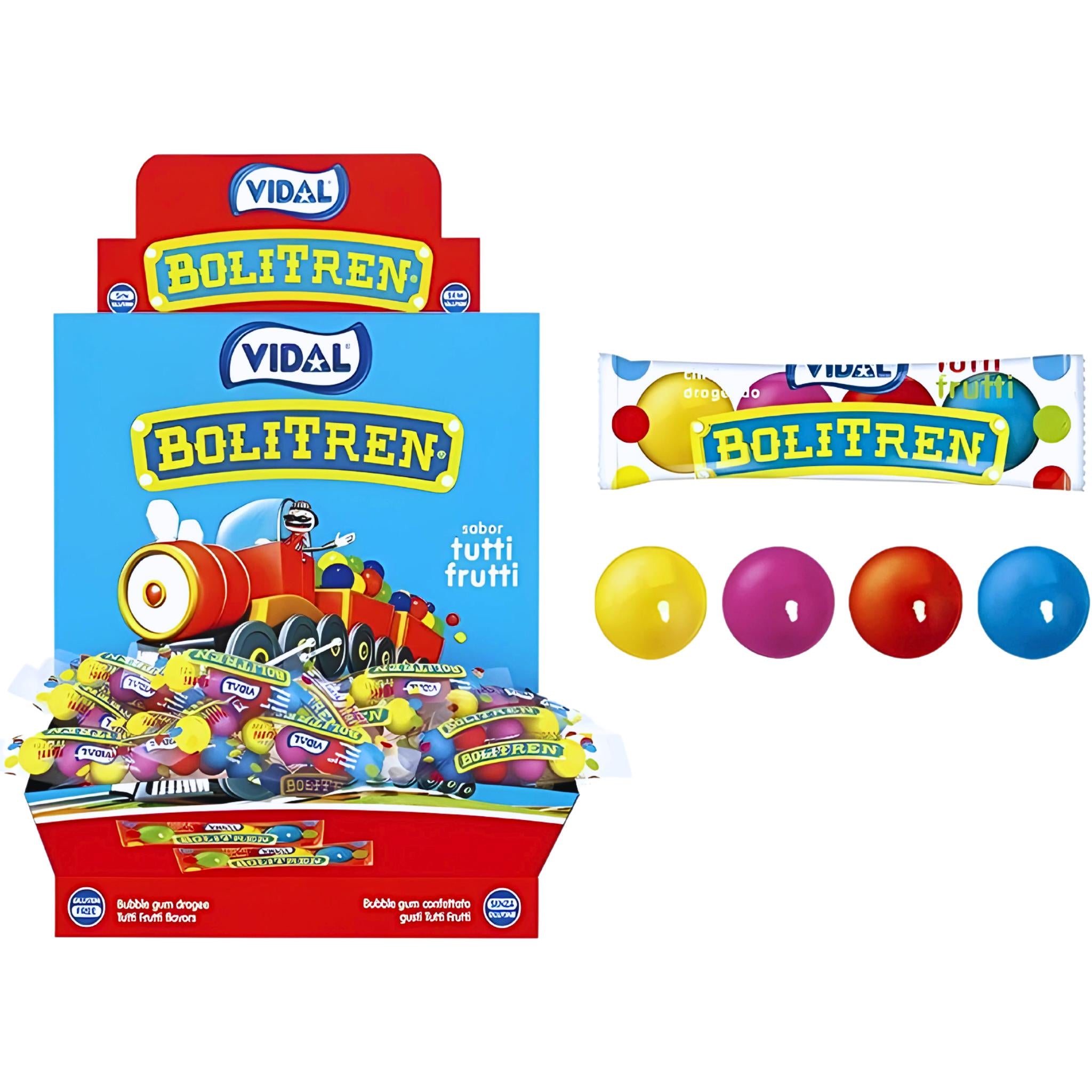 Vidal Bolitren Tutti Frutti Bubble Gum - 7g