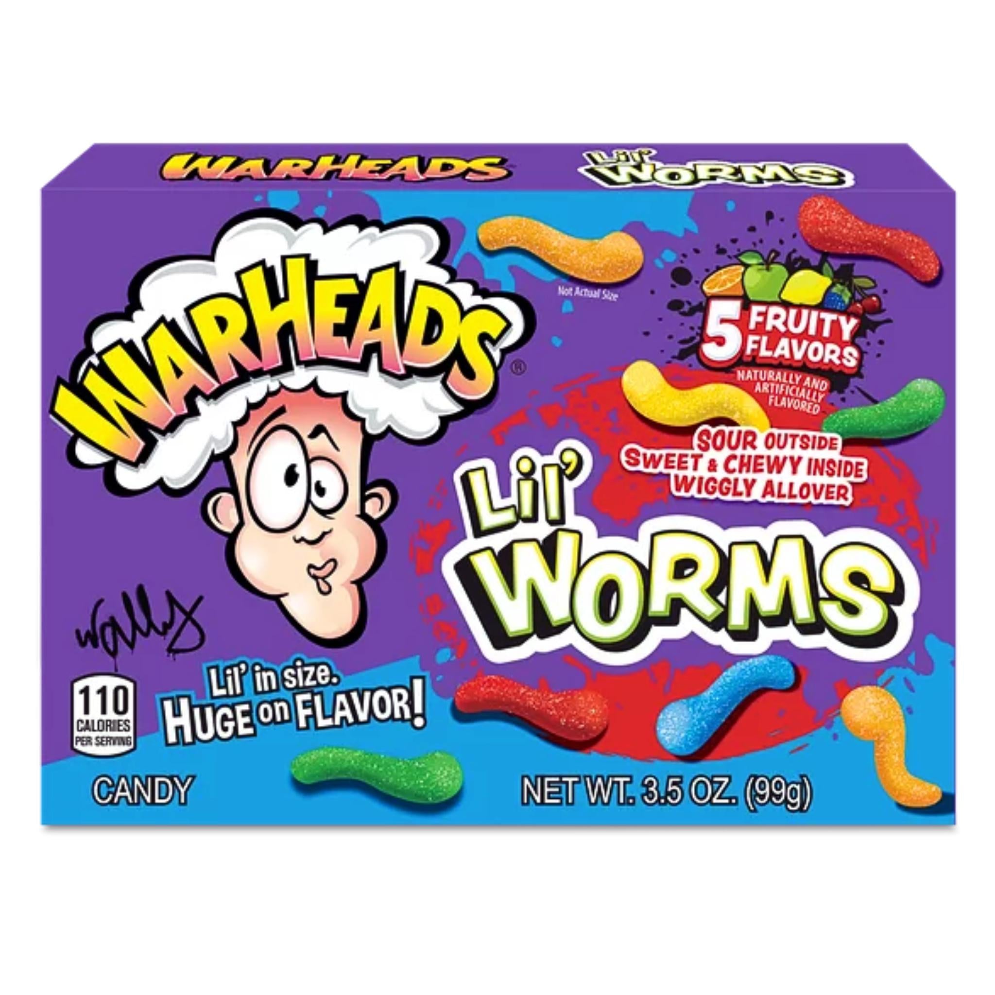 Warheads Lil' Worms - 99g
