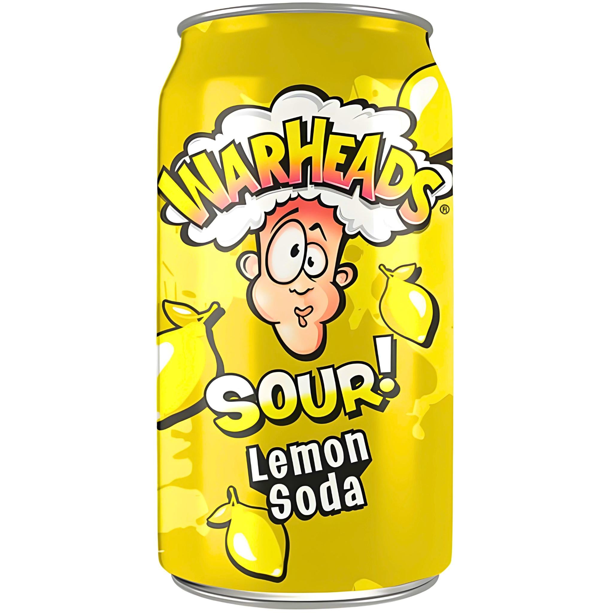 Warheads Sour Lemon Soda - 355ml (USA) (INCL. DEPOSIT)