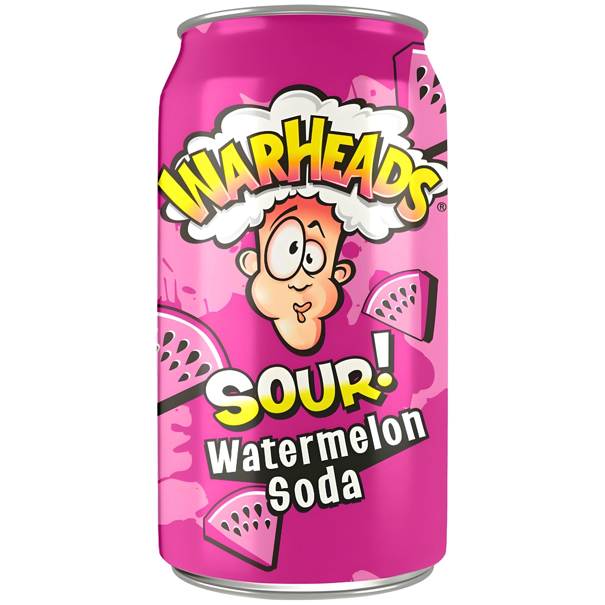 Warheads Sour Watermelon Soda - 355ml (USA) (INCL. DEPOSIT)